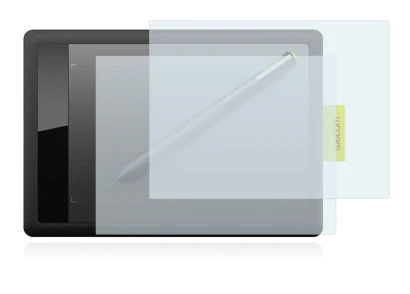 Immagine del dispositivo Wacom One s CTL-471 con un'ampia varietà di protezioni per lo schermo.