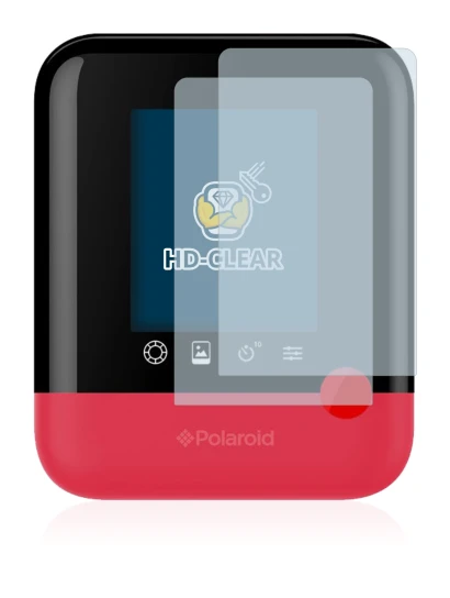 Immagine del dispositivo Polaroid Pop con un'ampia varietà di protezioni per lo schermo.