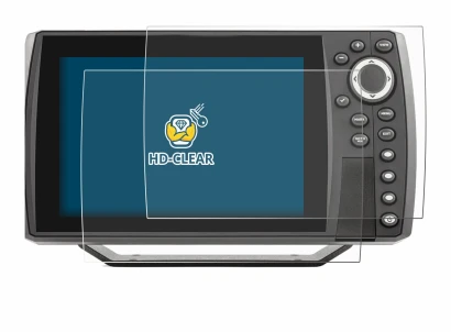 Immagine del dispositivo Humminbird Helix 7 con un'ampia varietà di protezioni per lo schermo.