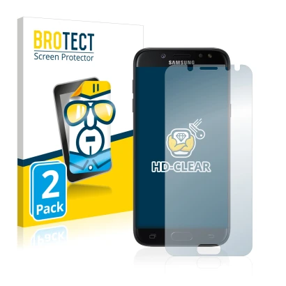 Parte frontale di una confezione del prodotto con il logo del marchio BROTECT. Accanto è raffigurato il dispositivo Samsung Ga