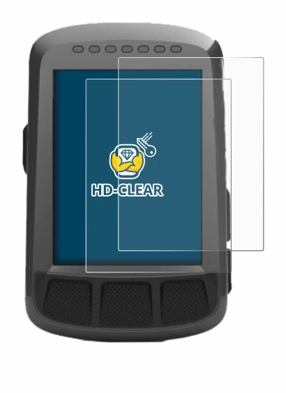 Immagine del dispositivo Wahoo Elemnt Bolt GPS con un'ampia varietà di protezioni per lo schermo.