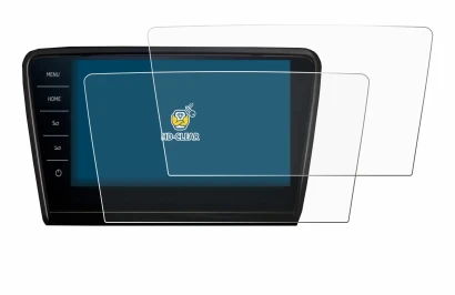 Immagine del dispositivo Skoda Octavia 2017 Infotainment System Columbus con un'ampia varietà di protezioni per lo schermo.