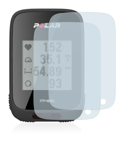 Immagine del dispositivo Polar M460 con un'ampia varietà di protezioni per lo schermo.