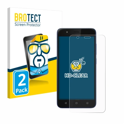 Parte frontale di una confezione del prodotto con il logo del marchio BROTECT. Accanto è raffigurato il dispositivo Gigaset GS