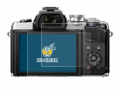 Immagine del dispositivo Olympus OM-D E-M10 Mark III con un'ampia varietà di protezioni per lo schermo.