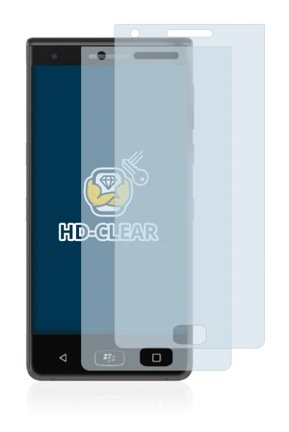 Immagine del dispositivo BlackBerry Motion 2017 con un'ampia varietà di protezioni per lo schermo.
