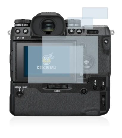 Immagine del dispositivo Fujifilm X-H1 con un'ampia varietà di protezioni per lo schermo.