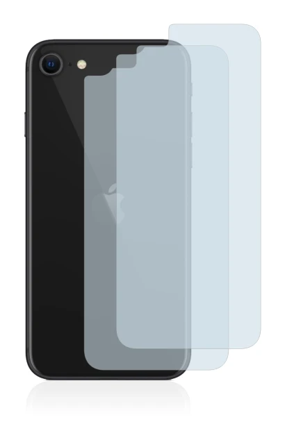 Immagine del dispositivo Apple iPhone SE 2 2020 (Posteriore) con un'ampia varietà di protezioni per lo schermo.
