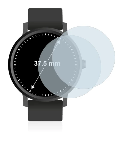 Immagine del dispositivo Orologi (Circolare, ø: 37.5 mm) con un'ampia varietà di protezioni per lo schermo.