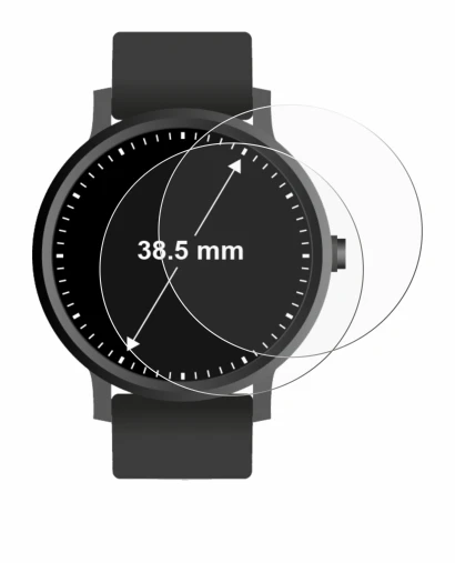 Immagine del dispositivo Orologi (Circolare, ø: 38.5 mm) con un'ampia varietà di protezioni per lo schermo.