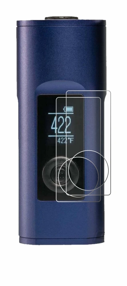 Immagine del dispositivo Arizer Solo 2 con un'ampia varietà di protezioni per lo schermo.