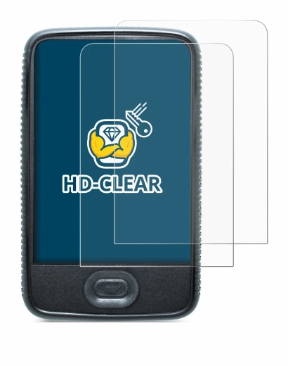 Immagine del dispositivo Dexcom G6 Receiver CGM con un'ampia varietà di protezioni per lo schermo.