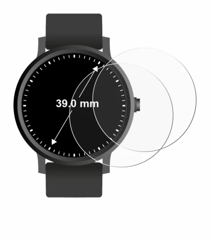 Immagine del dispositivo Circolare Displays (ø: 39 mm) con un'ampia varietà di protezioni per lo schermo.