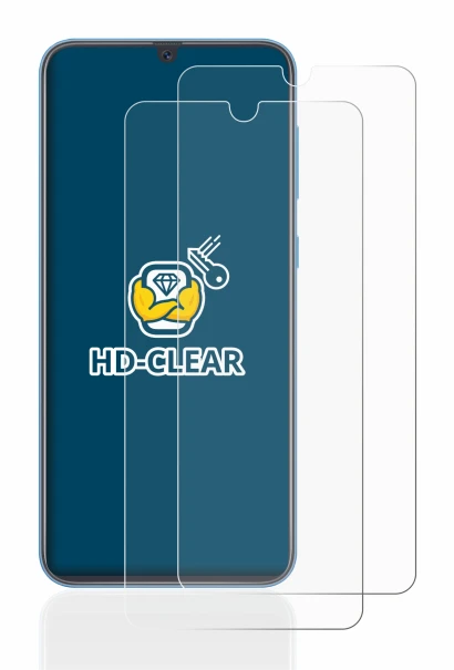 Immagine del dispositivo Samsung Galaxy A40 con un'ampia varietà di protezioni per lo schermo.