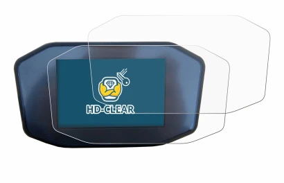 Immagine del dispositivo KTM 1290 Super Duke R con un'ampia varietà di protezioni per lo schermo.