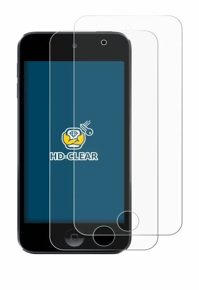 Immagine del dispositivo Apple iPod Touch (7a. Gen.) con un'ampia varietà di protezioni per lo schermo.