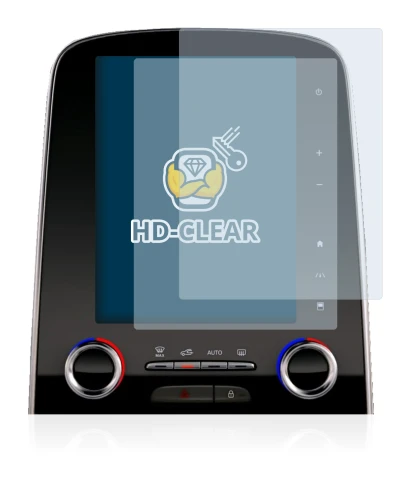 Immagine del dispositivo Renault Espace R-Link 2 8.7" con un'ampia varietà di protezioni per lo schermo.