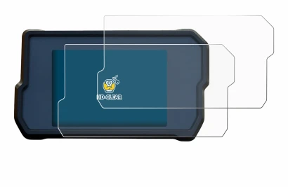 Immagine del dispositivo KTM 790 Adventure 2019+ con un'ampia varietà di protezioni per lo schermo.