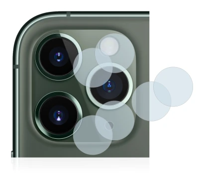 Immagine del dispositivo Apple iPhone 11 Pro Max (SOLO Fotocamera) con un'ampia varietà di protezioni per lo schermo.
