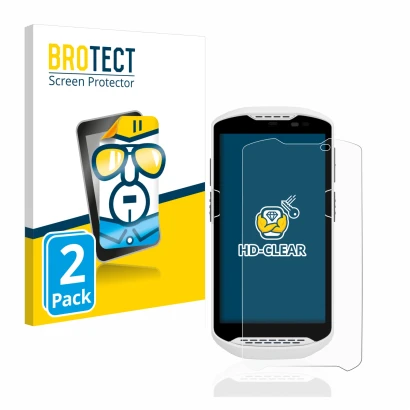 Parte frontale di una confezione del prodotto con il logo del marchio BROTECT. Accanto è raffigurato il dispositivo Zebra TC57