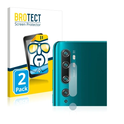 Parte frontale di una confezione del prodotto con il logo del marchio BROTECT. Accanto è raffigurato il dispositivo Xiaomi Mi