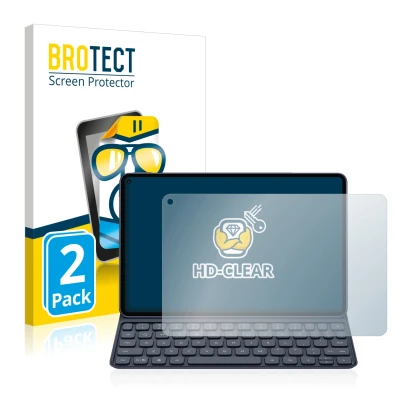 Parte frontale di una confezione del prodotto con il logo del marchio BROTECT. Accanto è raffigurato il dispositivo Huawei Mat