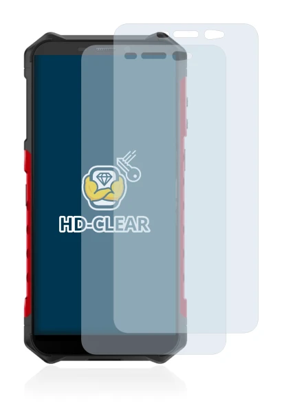 Immagine del dispositivo Ulefone Armor X5 con un'ampia varietà di protezioni per lo schermo.