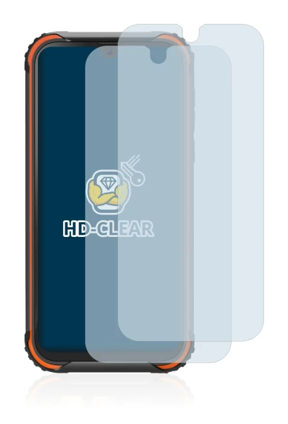 Immagine del dispositivo Blackview BV5900 con un'ampia varietà di protezioni per lo schermo.
