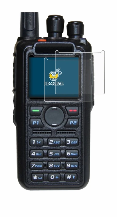 Immagine del dispositivo AnyTone AT-D878UV Plus con un'ampia varietà di protezioni per lo schermo.
