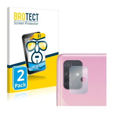 Parte frontale di una confezione del prodotto con il logo del marchio BROTECT. Accanto è raffigurato il dispositivo Samsung Ga