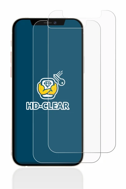 Immagine del dispositivo Apple iPhone 12 mini con un'ampia varietà di protezioni per lo schermo.