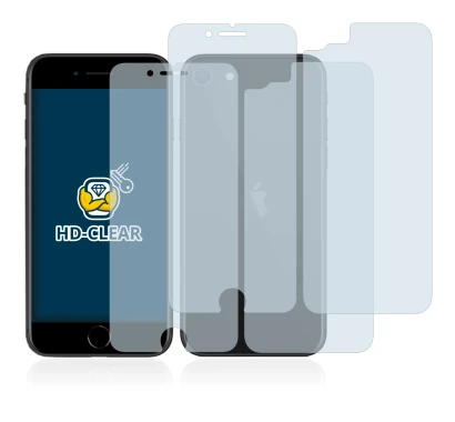 Immagine del dispositivo Apple iPhone SE 2 2020 (Fronte+Retro) con un'ampia varietà di protezioni per lo schermo.