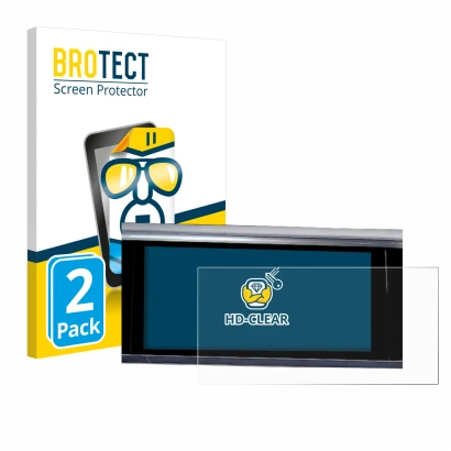 Parte frontale di una confezione del prodotto con il logo del marchio BROTECT. Accanto è raffigurato il dispositivo Audi A6 20