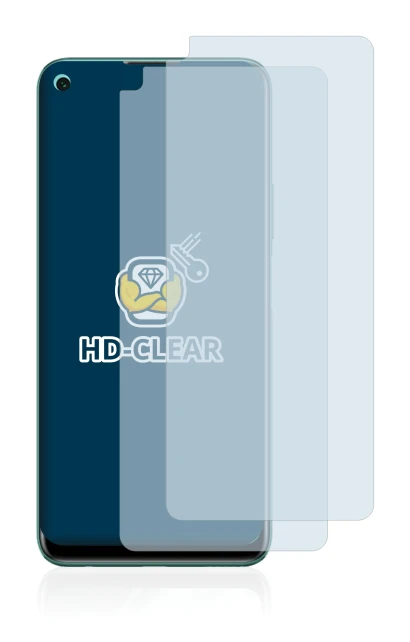 Immagine del dispositivo Huawei P40 lite 5G con un'ampia varietà di protezioni per lo schermo.