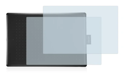 Immagine del dispositivo Wacom One Medium con un'ampia varietà di protezioni per lo schermo.
