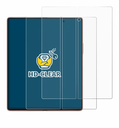 Immagine del dispositivo Samsung Galaxy Z Fold 2 5G (Display interno) con un'ampia varietà di protezioni per lo schermo.