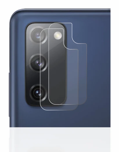 Immagine del dispositivo Samsung Galaxy S20 FE (SOLO Fotocamera) con un'ampia varietà di protezioni per lo schermo.