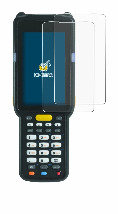 Immagine del dispositivo Zebra MC3300X con un'ampia varietà di protezioni per lo schermo.