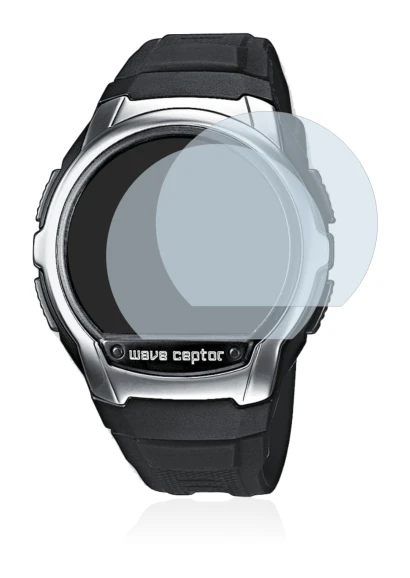 Immagine del dispositivo Casio Wave Ceptor WV-58 con un'ampia varietà di protezioni per lo schermo.