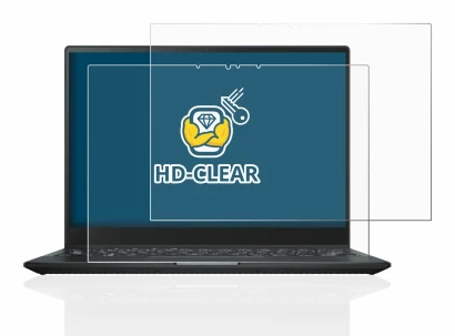 Immagine del dispositivo ASUS Rog Flow X13 2022 con un'ampia varietà di protezioni per lo schermo.