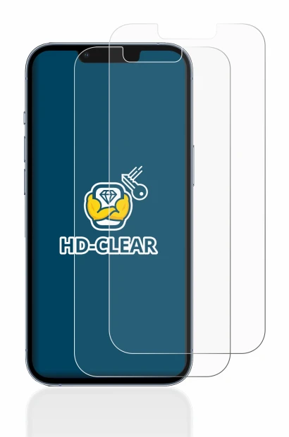 Immagine del dispositivo Apple iPhone 13 Pro con un'ampia varietà di protezioni per lo schermo.