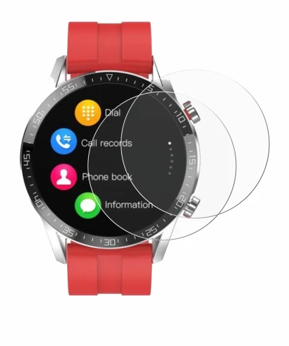 Immagine del dispositivo Gentleman Smartwatch con un'ampia varietà di protezioni per lo schermo.