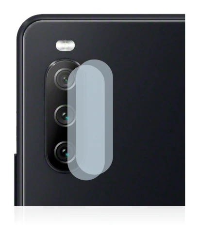 Immagine del dispositivo Sony Xperia 10 III (SOLO Fotocamera) con un'ampia varietà di protezioni per lo schermo.