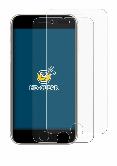 Immagine del dispositivo Apple iPhone SE 3 2022 con un'ampia varietà di protezioni per lo schermo.