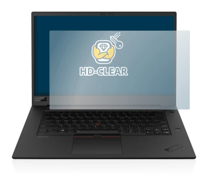 Immagine del dispositivo Lenovo ThinkPad P1 Gen 3 con un'ampia varietà di protezioni per lo schermo.