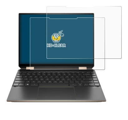 Immagine del dispositivo HP Spectre x360 (14-eX) 2021 con un'ampia varietà di protezioni per lo schermo.