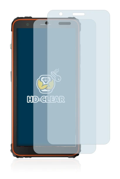 Immagine del dispositivo Blackview BV6600 con un'ampia varietà di protezioni per lo schermo.
