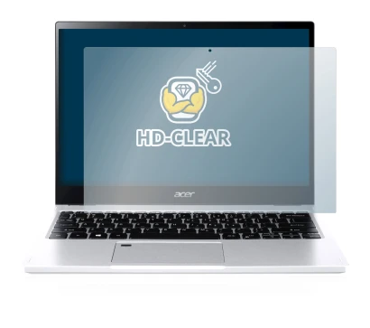 Immagine del dispositivo Acer Spin 3 SP313-51N con un'ampia varietà di protezioni per lo schermo.