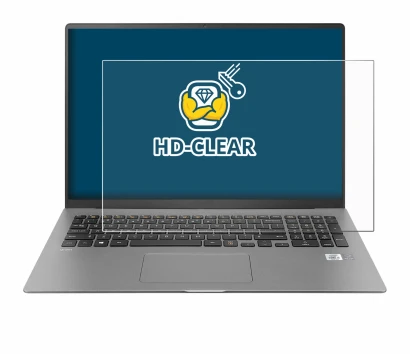 Immagine del dispositivo LG gram 17'' 2021 con un'ampia varietà di protezioni per lo schermo.