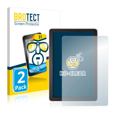 Parte frontale di una confezione del prodotto con il logo del marchio BROTECT. Accanto è raffigurato il dispositivo Amazon Fir